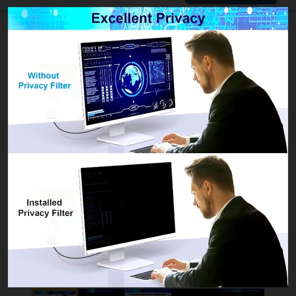Other - 22” privacy filter 22"
16:10 Aspect Ratio computer desktop monitor screen